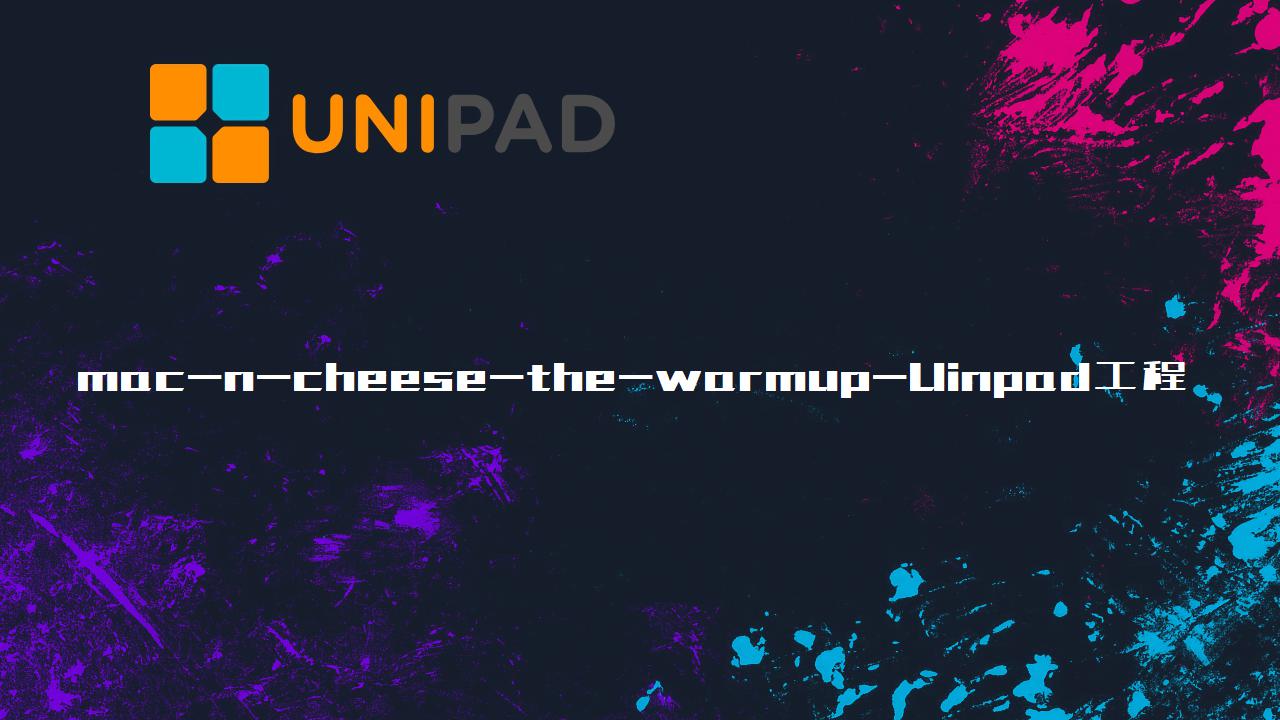 maccheesewarmupUinpad工程下载